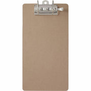 2.50" Clip Capacity - 9" x 17 1/2" Sheet Size - Hardboard - Brown - 1 Each