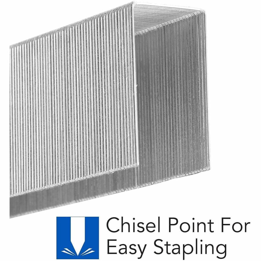 Swingline Premium Heavy-Duty Staples - Heavy Duty - 15/16" Leg - Holds 210 Sheet(s) - for Paper - Heavy Duty, Chisel Point - Silver - 100 Per Strip - 1000 / Box