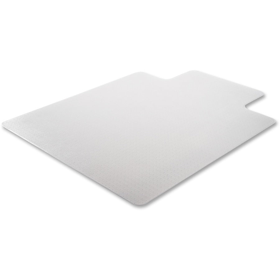 Deflecto SuperMat for Carpet - Carpeted Floor - 45" Length x 53" Width - Lip Size 12" Length x 25" Width - Vinyl - 1 Each