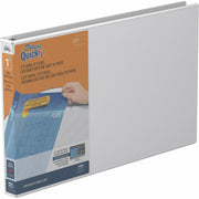 1" Binder Capacity - 11" x 17" Sheet Size - 225 Sheet Capacity - 3 x 1" Ring(s) - Fastener(s): D-Ring - Polypropylene - White - Recycled - Durable, Antimicrobial, Locking Ring, Heavy Duty, Clear Overlay - 1 Each