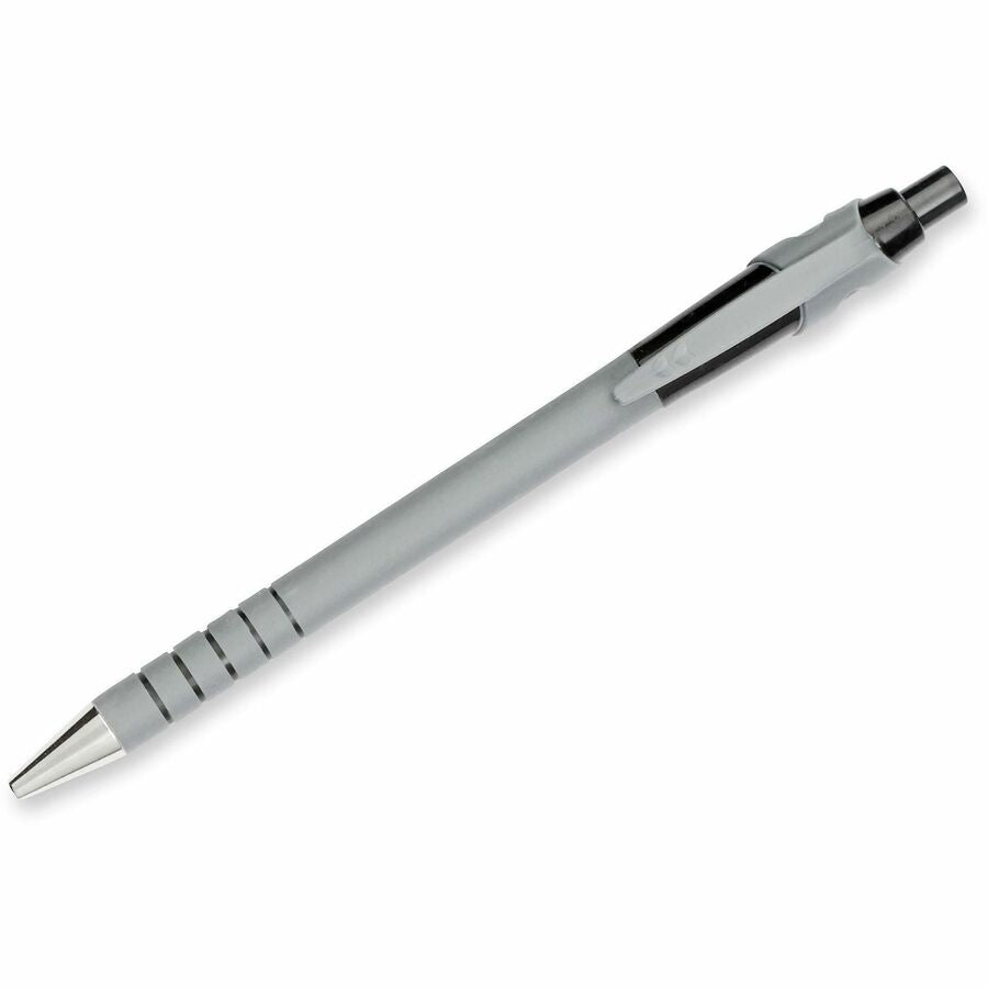 Paper Mate Flexgrip Ultra Retractable Pens - Fine Pen Point - Refillable - Retractable - Black Ink - Alcohol Based - Rubber Barrel - 1 Dozen