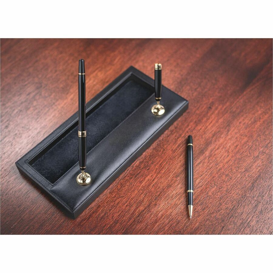 Dacasso Double Pen Stand with Gold Accent