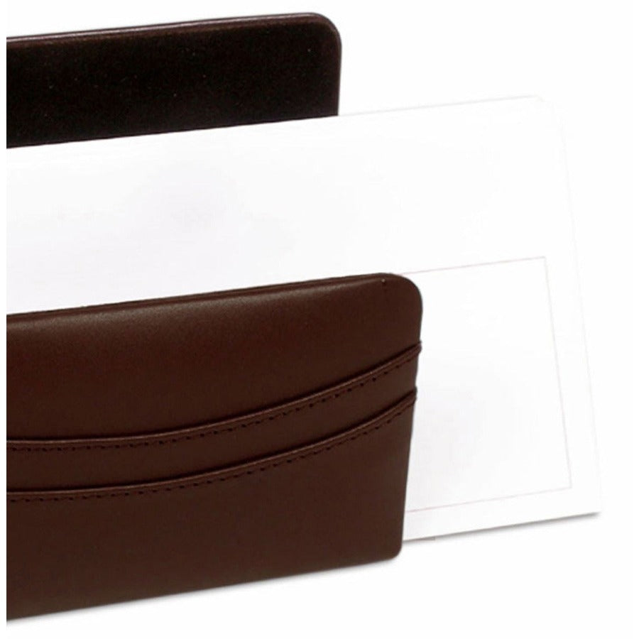 Dacasso Letter Holder - Leather - Chocolate Brown - 1 Each