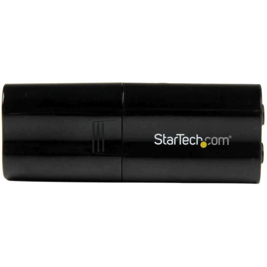 StarTech.com USB 2.0 to External Stereo Audio Adapter - 1 x Type A USB 2.0 USB Male - 1 x Mini-phone Audio In Female, 1 x Mini-phone Audio Out Female - Black - 1 Each - TAA Compliant