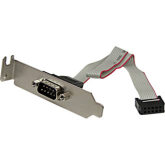 StarTech.com 9-pin Serial to 10-pin Header Slot Plate with Low Profile Bracket