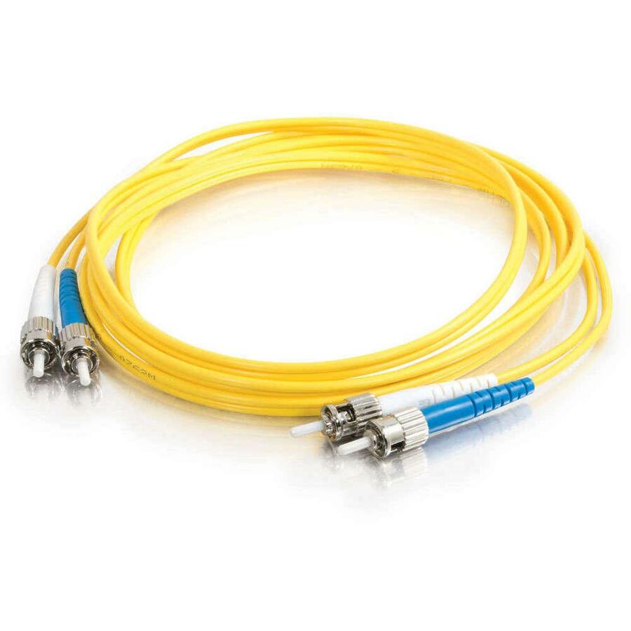 C2G Fiber Optic Duplex Patch Cable - 13.12 ft Fiber Optic Network Cable - First End: 2 x ST - Male - Second End: 2 x ST - Male - Patch Cable - 9/125 &micro;m - Yellow - 1 Each