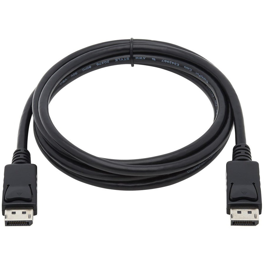 6 ft DisplayPort A/V Cable for Audio/Video Device, Monitor, Home Theater System, Computer - First End: 1 x DisplayPort Digital Audio/Video - Male - Second End: 1 x DisplayPort Digital Audio/Video - Male - Supports up to 3840 x 2160 - Black - 1 Each