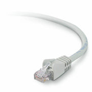 Belkin CAT6 Ethernet Patch Cable, RJ45, M/M - 12 ft Category 6 Network Cable for Network Device - First End: 1 x RJ-45 Network - Male - Second End: 1 x RJ-45 Network - Male - Patch Cable - Gold Plated Connector - Gray - 1 Each