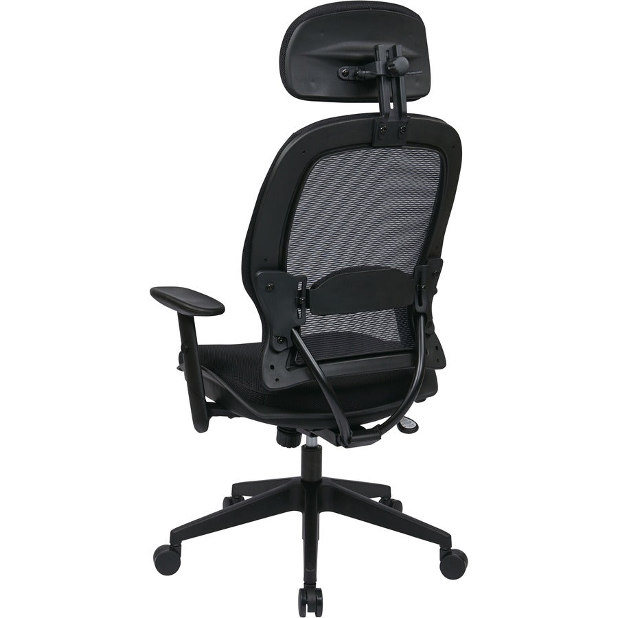 Office Star Professional Air Grid Chair with Adjustable Headrest
