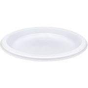 Genuine Joe 10-1/4" Large Plastic Plates - Disposable - 10.3" Diameter - Warm White - Plastic Body - 125 / Pack