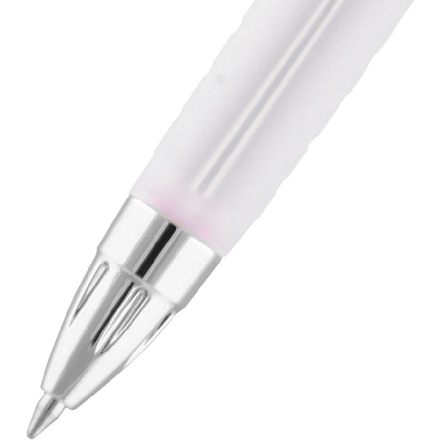 uniball™ 207 Pink Ribbon Gel Pens - 0.7 mm Medium Pen Point - Refillable - Retractable - Black Ink - Gel-based - Pink Barrel - 1 Each