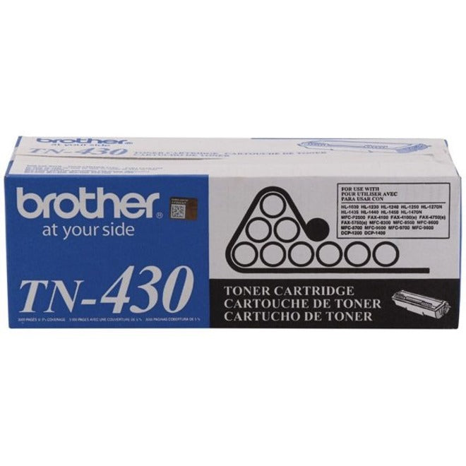 Brother TN430 Original Laser Toner Cartridge - Black - 1 Each