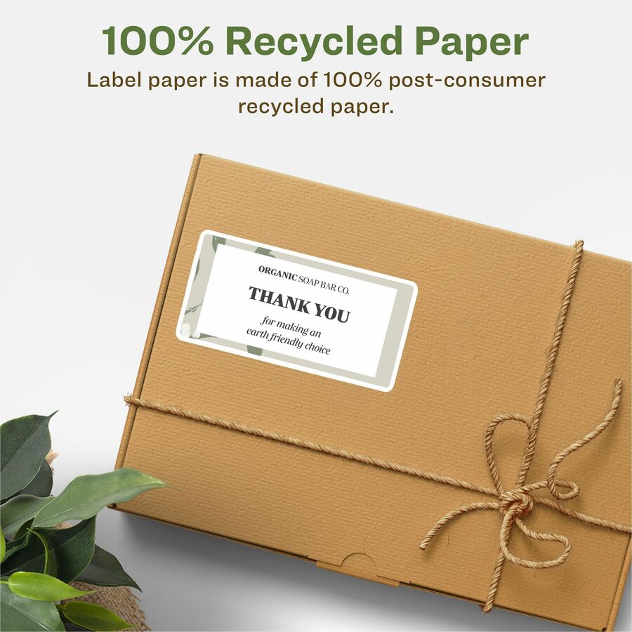 Avery&reg; Eco-Friendly Shipping Labels for Laser and Inkjet Printers, 2" x 4"
