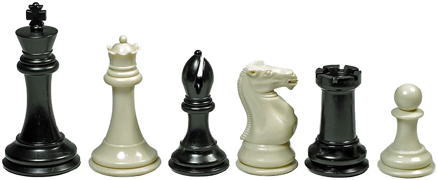 Triple Weighted Tournament Chess Set with Travel Bag - 4 in. King