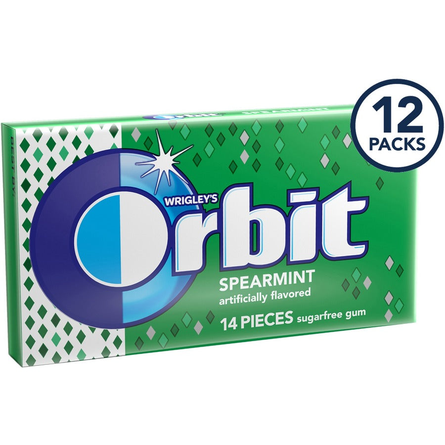 Spearmint - Individually Wrapped - 14 /Pack - 12 / Box