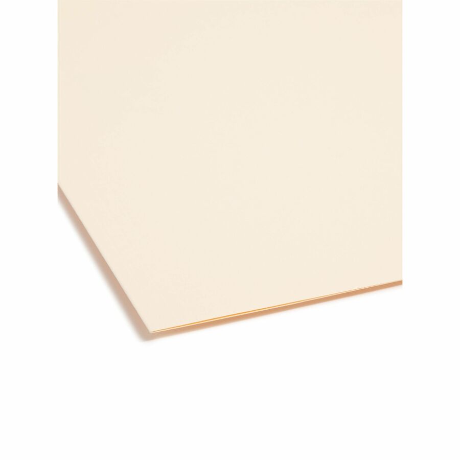 Smead SuperTab 1/3 Tab Cut Letter Recycled Fastener Folder - 8 1/2" x 11" - 3/4" Expansion - 2 x 2K Fastener(s) - 2" Fastener Capacity - Top Tab Location - Assorted Tab Position - 11 pt. - 2 Plys - Manila - Reinforced Tab - 10% Recycled - 50 / Box
