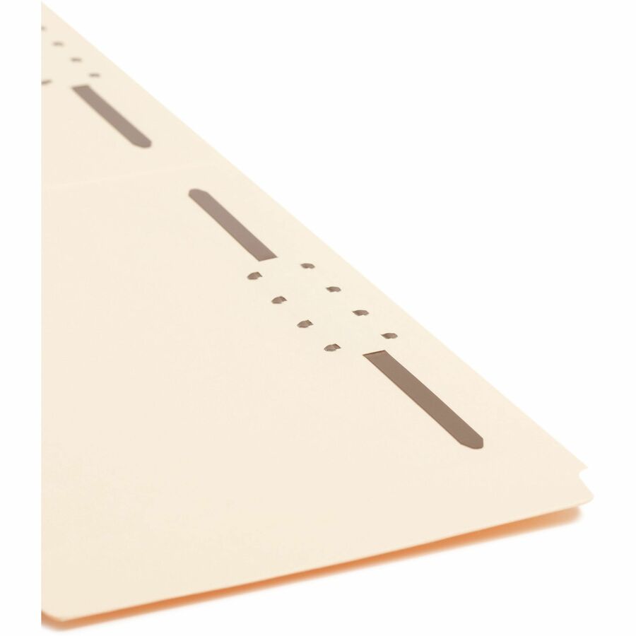 8 1/2" x 14" - 3/4" Expansion - 2 x 2K Fastener(s) - Top Tab Location - Assorted Tab Position - 11 pt. - 2 Plys - Manila - Reinforced Tab - 10% Recycled - 50 / Box