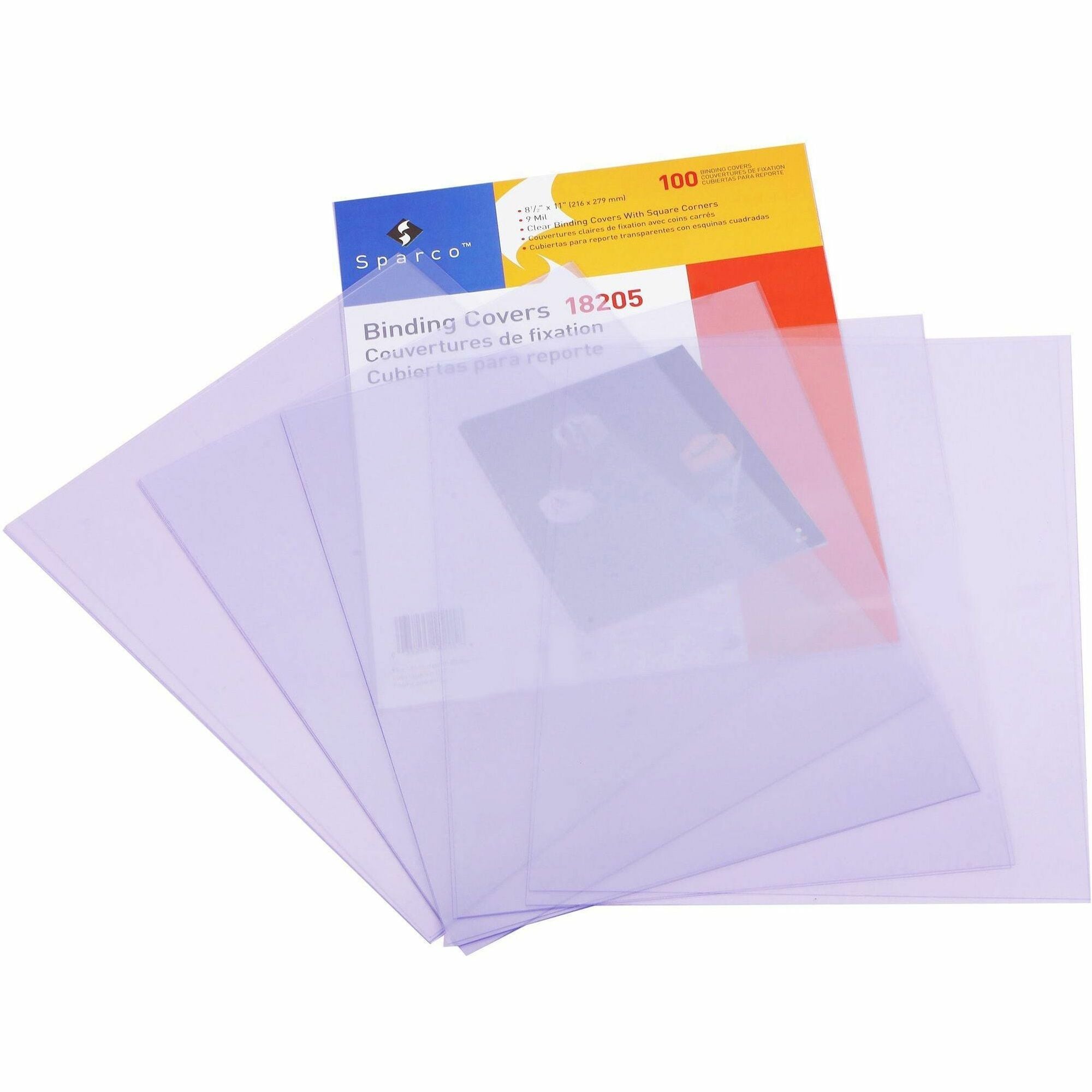 8 1/2" x 11" - Plastic - Clear - Spill Proof, Tear Proof - 100 / Box
