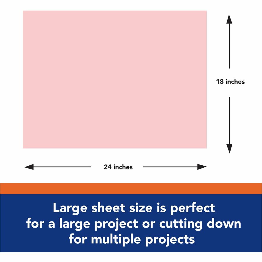 Tru-Ray Construction Paper - 18" Width x 24" Length - Shocking Pink - 1 Pack