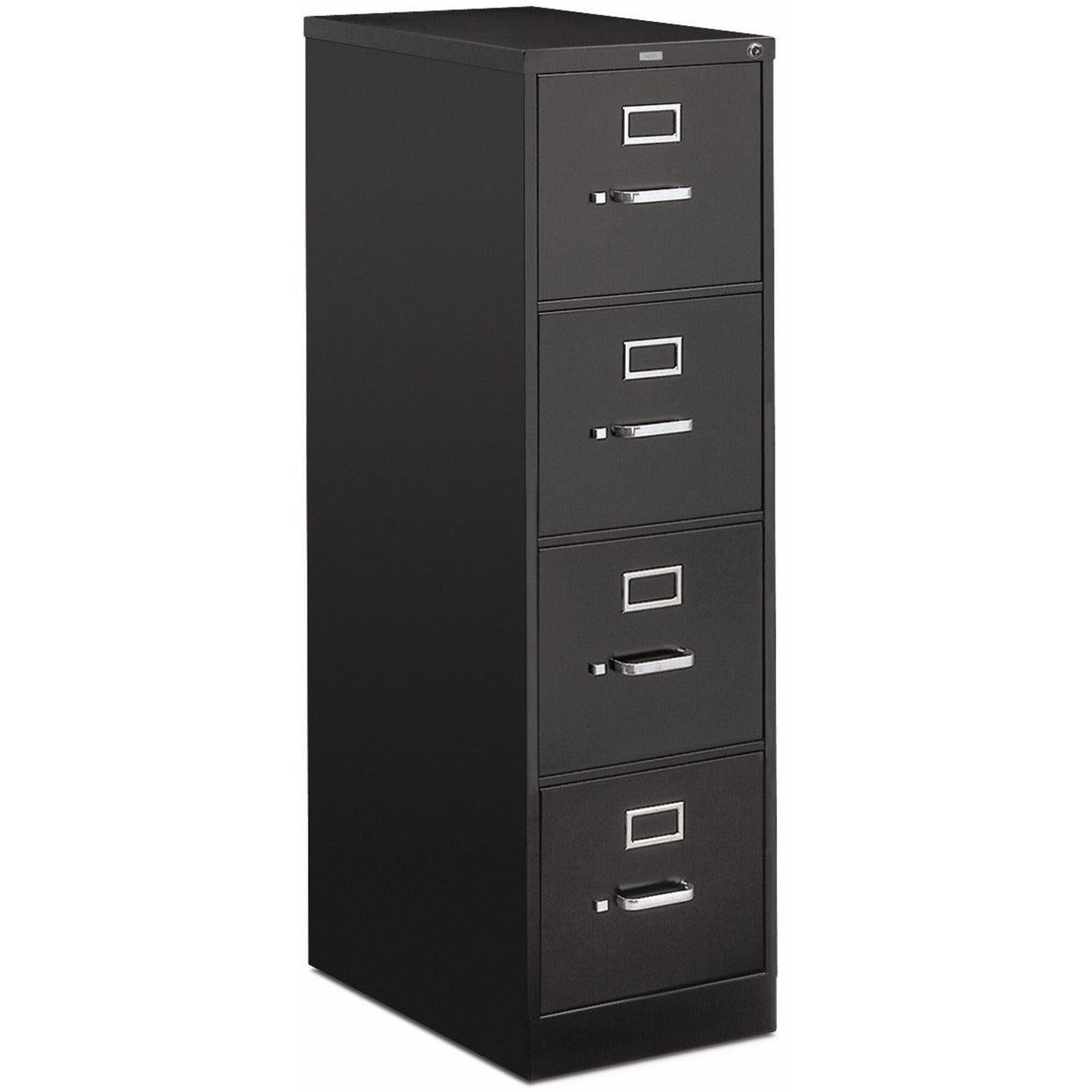 HON 510 H514 Vertical Column - 52" Height x 15" Width x 25" Depth - Total Drawer(s): 4 - Finish: Black - 1 Each