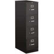 HON 510 H514 Vertical Column - 52" Height x 15" Width x 25" Depth - Total Drawer(s): 4 - Finish: Black - 1 Each