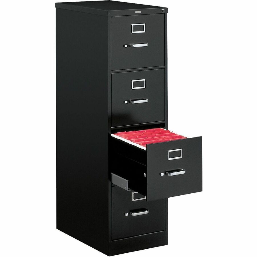 HON 510 H514 Vertical Column - 52" Height x 15" Width x 25" Depth - Total Drawer(s): 4 - Finish: Black - 1 Each