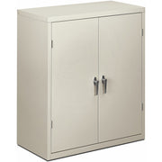 HON Brigade HSC1842 Storage Cabinet, 36"W x 18.1"D x 41.8"H, 2 Adjustable Shelves, Hinged Doors, Light Gray, Steel, 1 Each