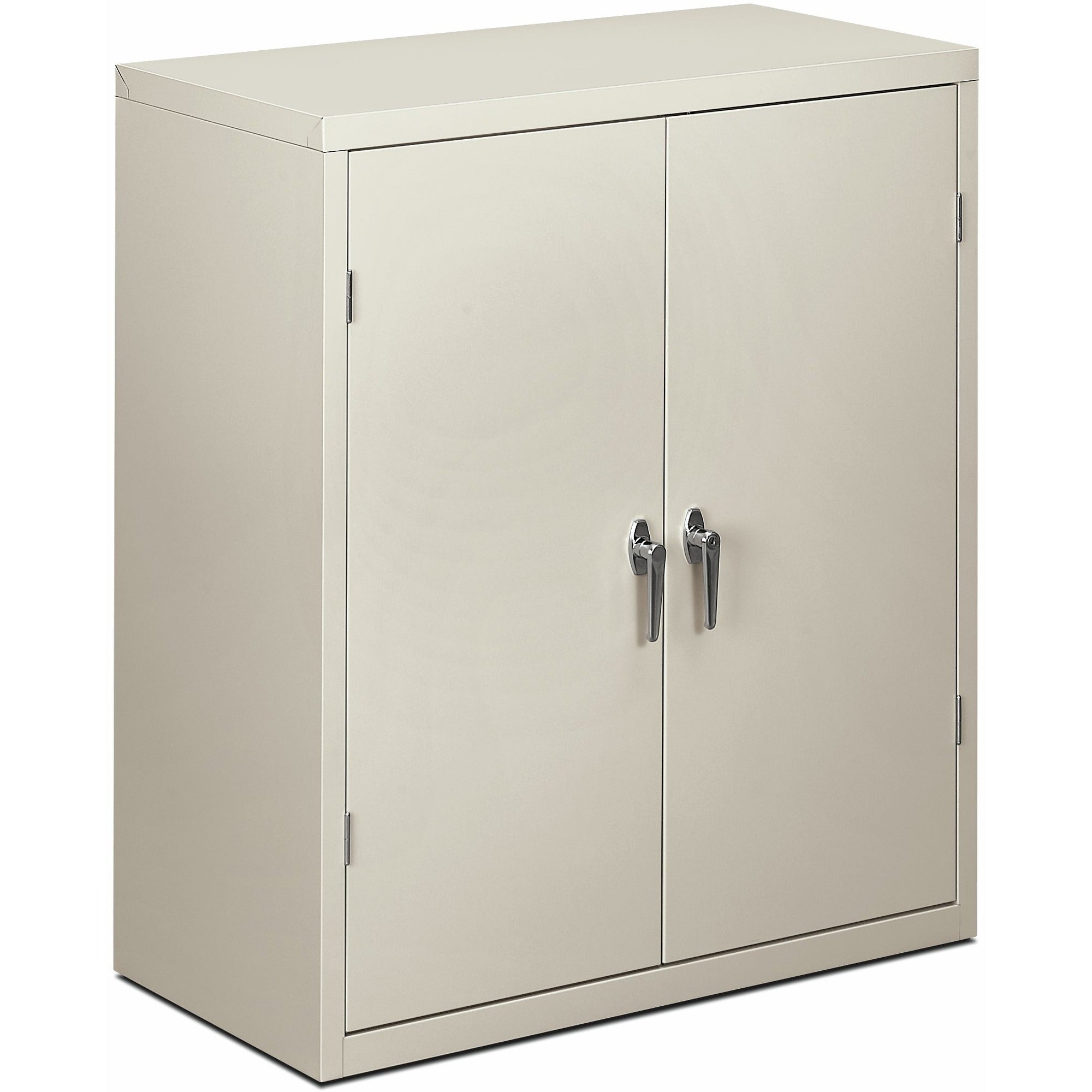 HON Brigade HSC1842 Storage Cabinet, 36"W x 18.1"D x 41.8"H, 2 Adjustable Shelves, Hinged Doors, Light Gray, Steel, 1 Each