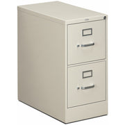 HON 310 H312 File Cabinet - 29" Height x 15" Width x 26.5" Depth - Total Drawer(s): 2 - Finish: Light Gray - Lockable, Durable, Label Holder - For File, Office, File Folder, Desk - 1 Each