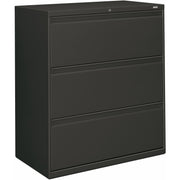 HON Brigade 800 H883 Lateral File - 40.9" Height x 36" Width x 18" Depth - Total Drawer(s): 3 - Finish: Charcoal - 1 Each