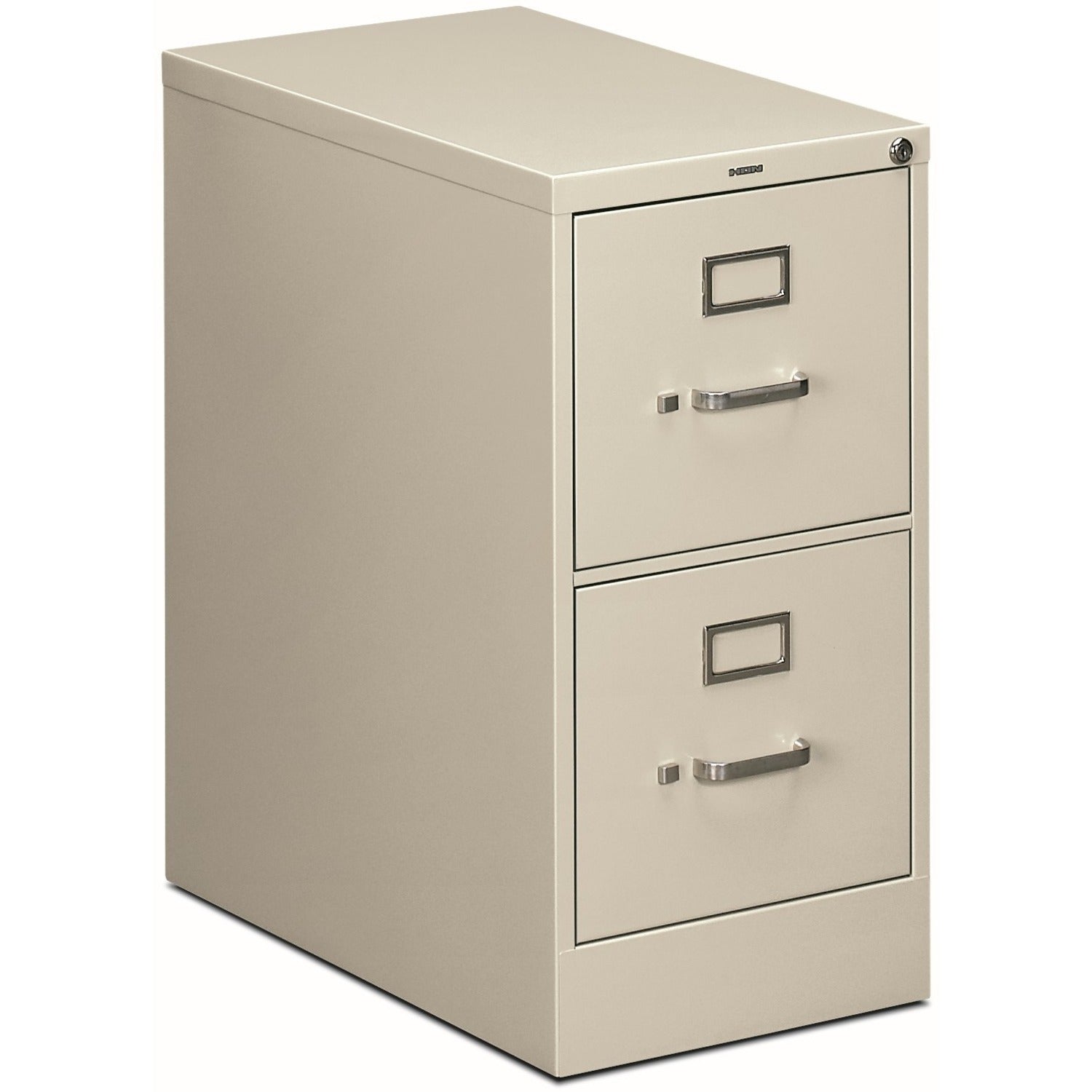 HON 510 H512 Vertical Column - 29" Height x 15" Width x 25" Depth - Total Drawer(s): 2 - Finish: Light Gray - 1 Each
