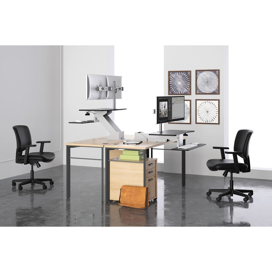 HON Volt Chair - Black Seat Color - Black Back Color - Fabric Back Material - Black Frame Color - Low Back - 5-star Base - Black - 1 Each