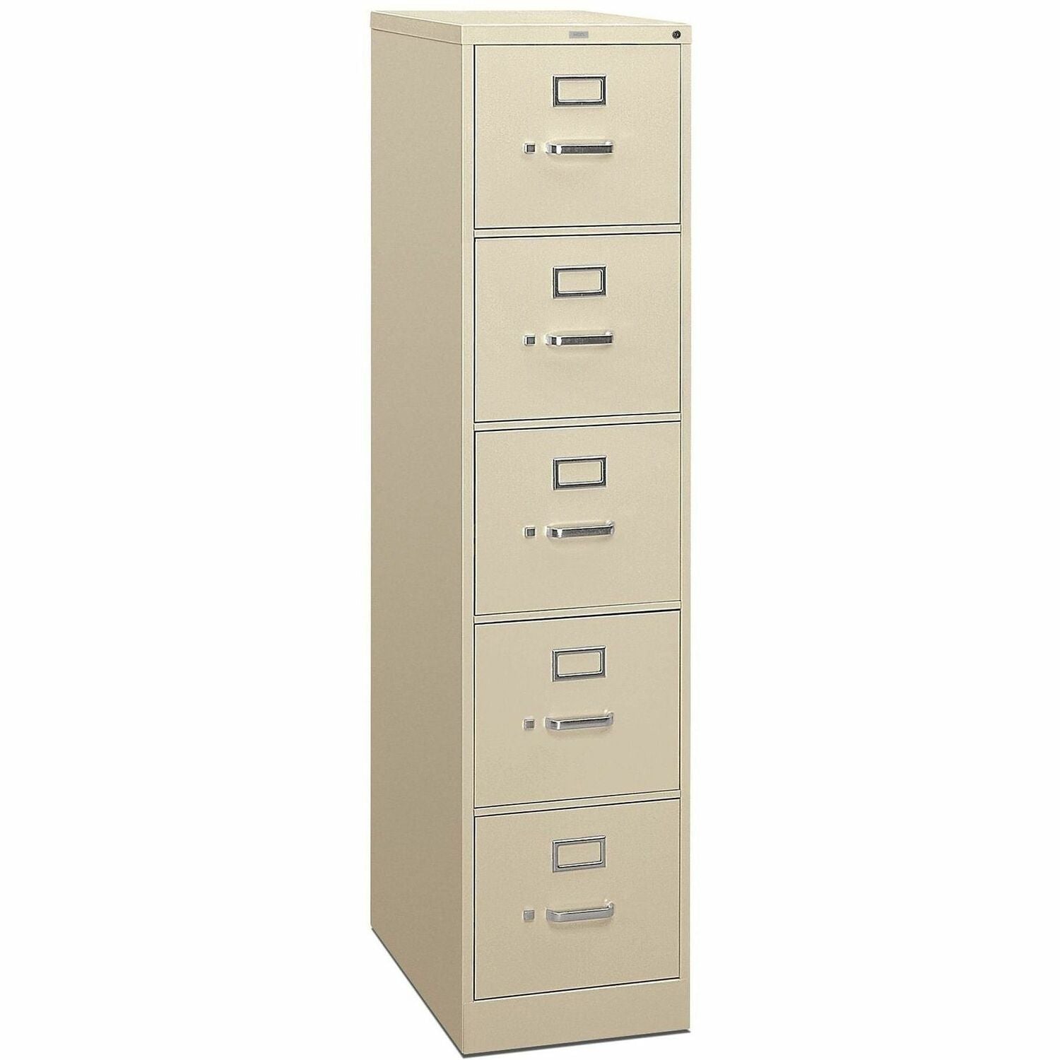 HON 310 H315 File Cabinet - 60" Height x 15" Width x 26.5" Depth - Total Drawer(s): 5 - Finish: Putty - 1 Each