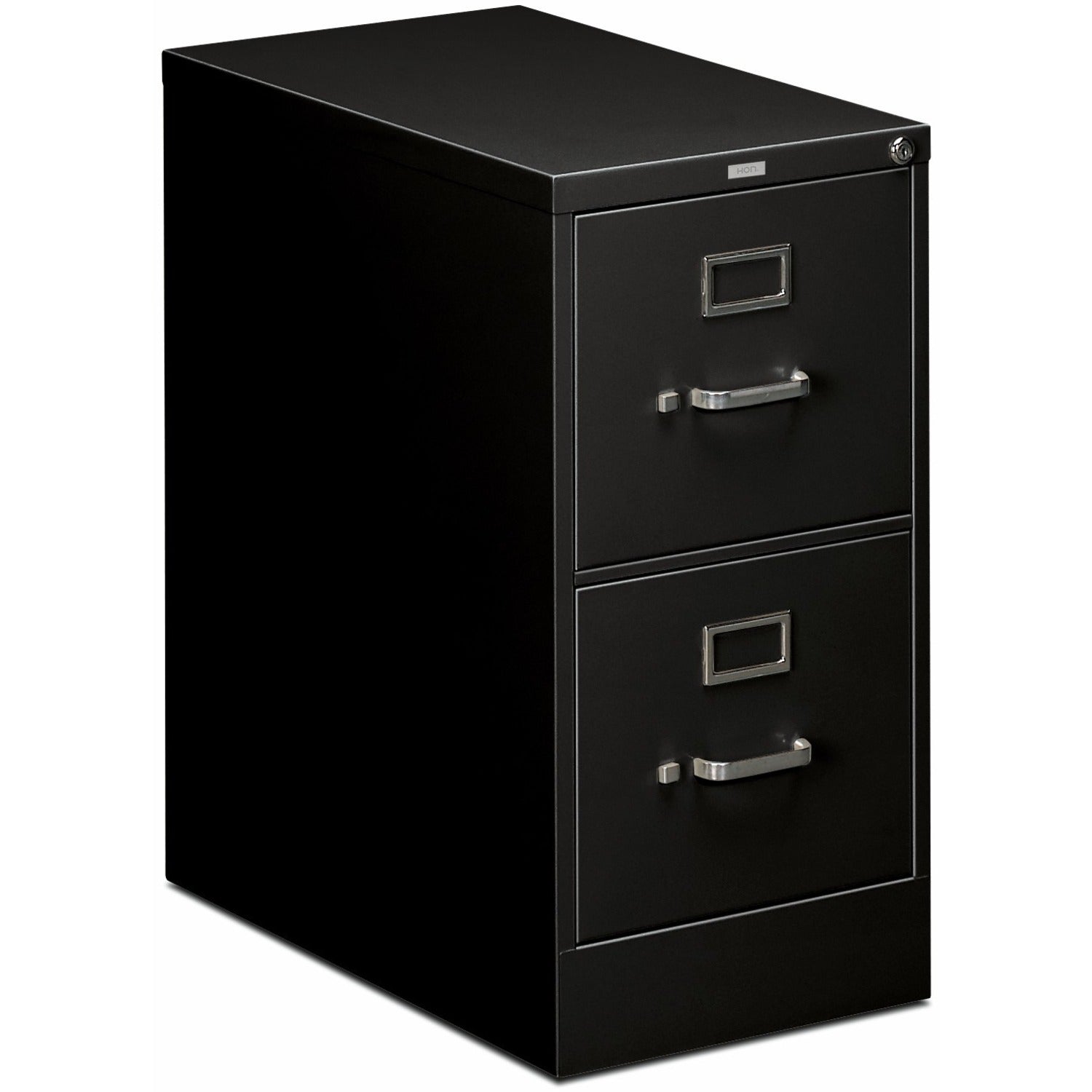 HON 510 H512 Vertical Column - 29" Height x 15" Width x 25" Depth - Total Drawer(s): 2 - Finish: Black - 1 Each