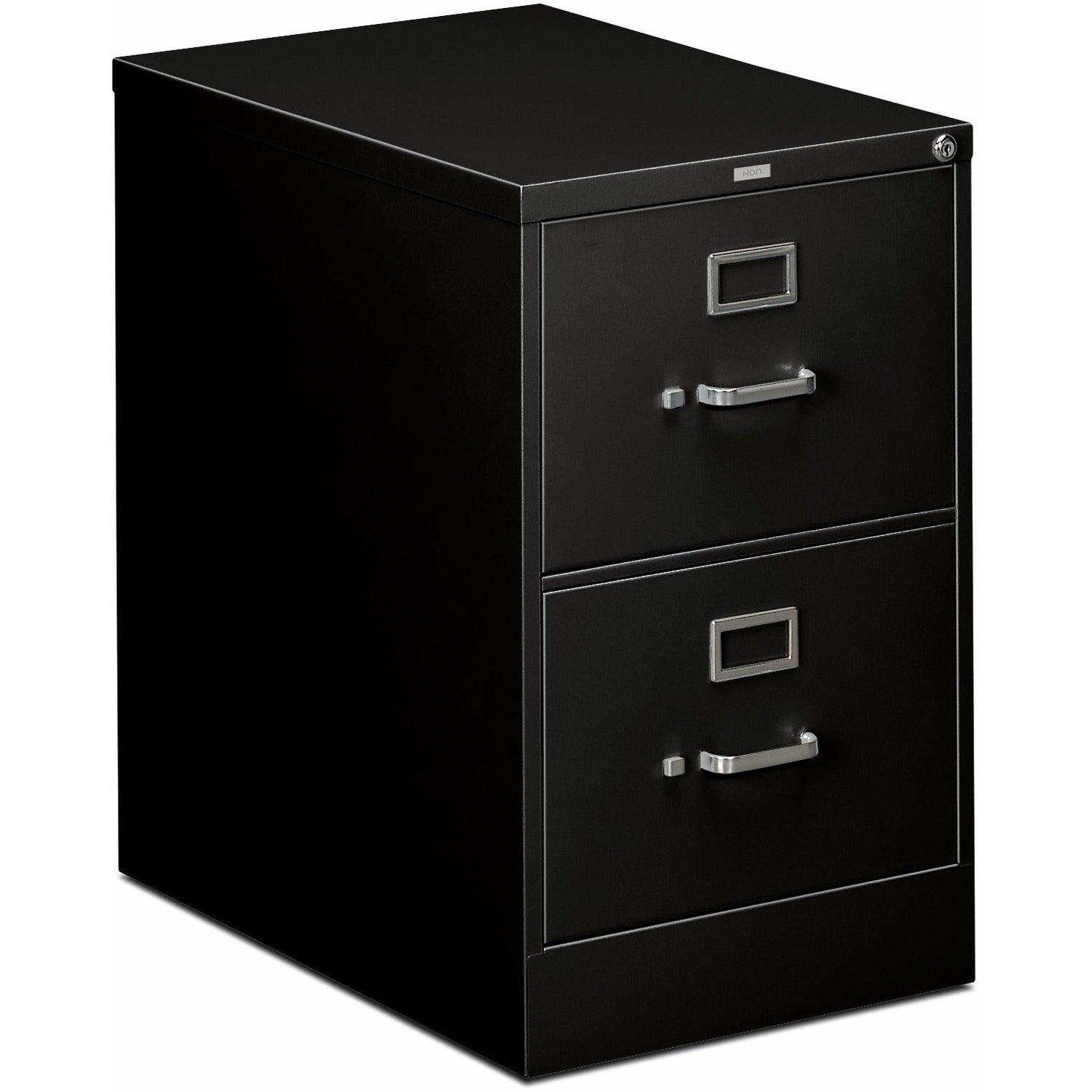 HON 310 H312C File Cabinet - 29" Height x 18.3" Width x 26.5" Depth - Total Drawer(s): 2 - Finish: Black - 1 Each