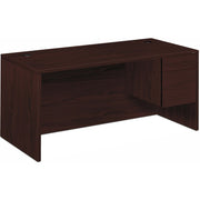 HON 10500 H10583R Pedestal Desk - 29.5" Height x 66" Width x 30" Depth - Total Drawer(s): 2Right Side - Flat Edge - 1 Each