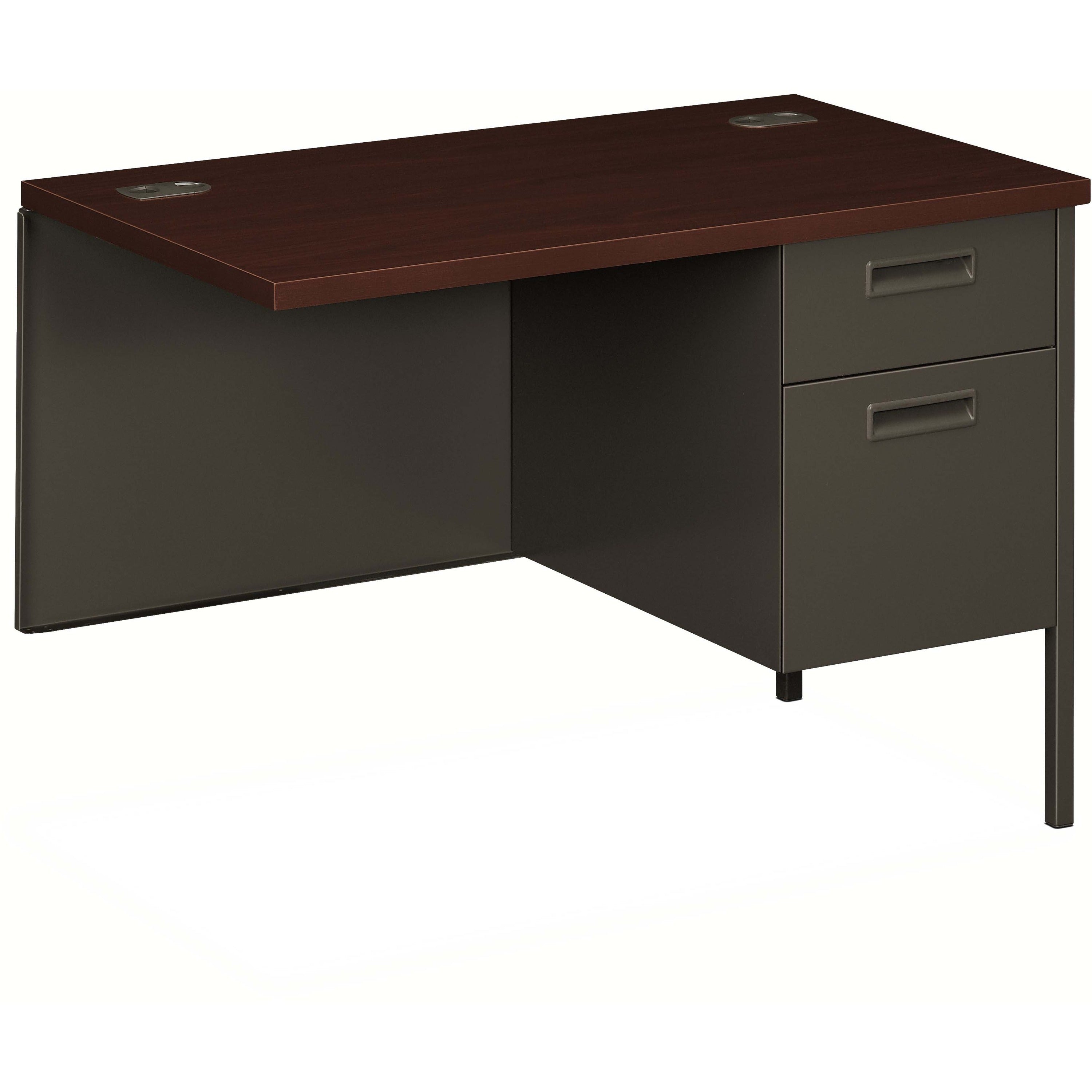 HON Metro Classic HP3235R Return - 29.5" Height x 42" Width x 24" Depth - Total Drawer(s): 5 - Square Edge - Finish: Charcoal - 1 Each