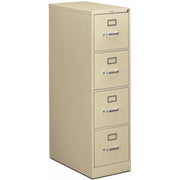 HON 310 H314 File Cabinet - 52" Height x 15" Width x 26.5" Depth - Total Drawer(s): 4 - Finish: Putty - Lockable, Durable, Label Holder - For File, Office, File Folder, Desk - 1 Each