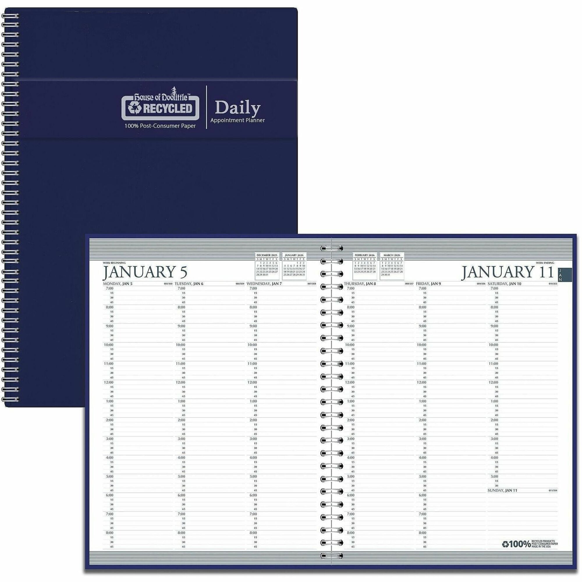 House of Doolittle Blue Professional Weekly Planner