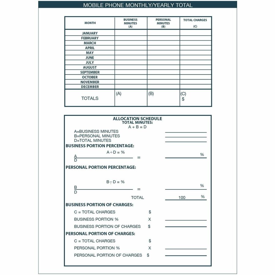 House of Doolittle Expense Log/Memo Page Monthly Planner
