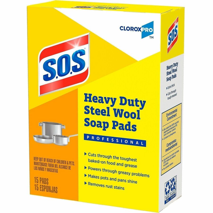 CloroxPro™ S.O.S&reg; Steel Wool Soap Pads