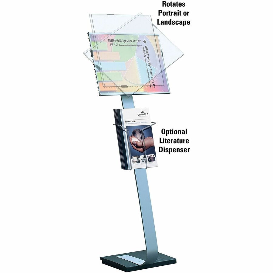 50" Height x 17" Width x 11.50" Depth - Aluminum, Stainless Steel, Iron - Gray, Black