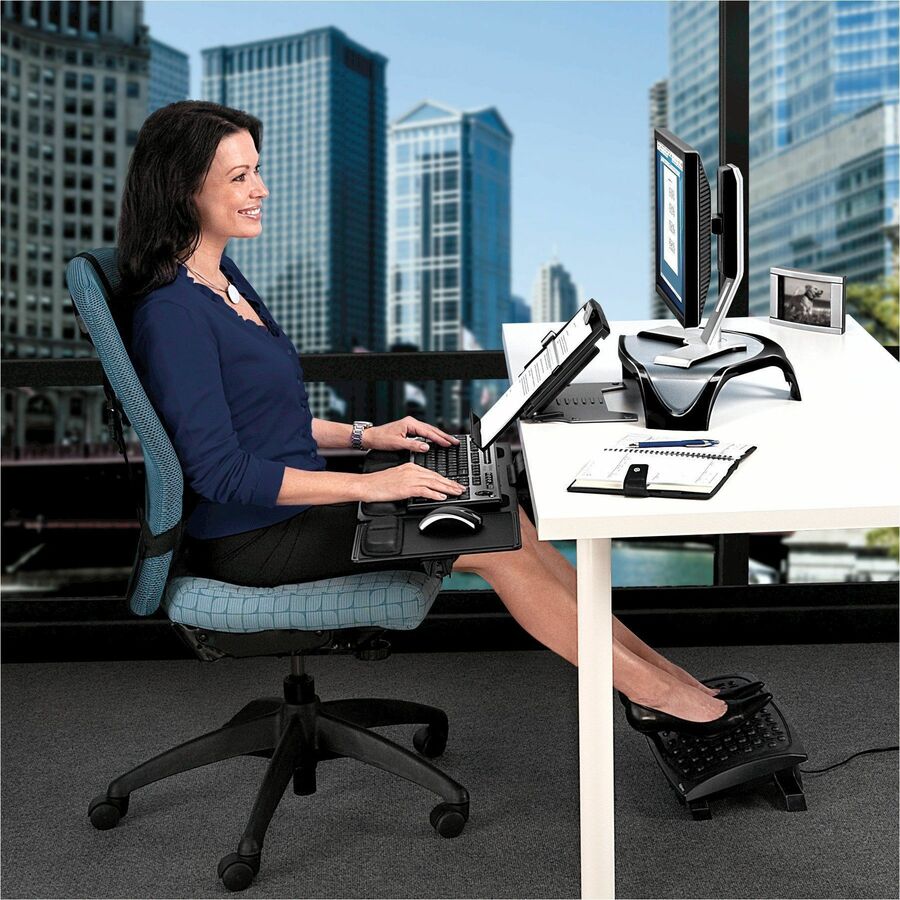 Horizontal - 7.5" Height x 12" Width x 2.5" Depth - Black - 1 Each
