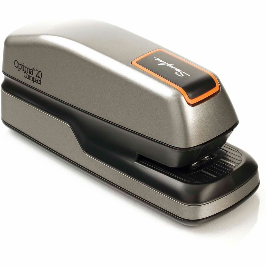 Staples Upto 20 Sheet of 20lb Paper - Holds Upto 105 Staple - Half Strip - Staple Size: 0.25" - 0.37" Throat Depth - 4 x AA Battery Included - Silver, Black - Plastic - 1 Each