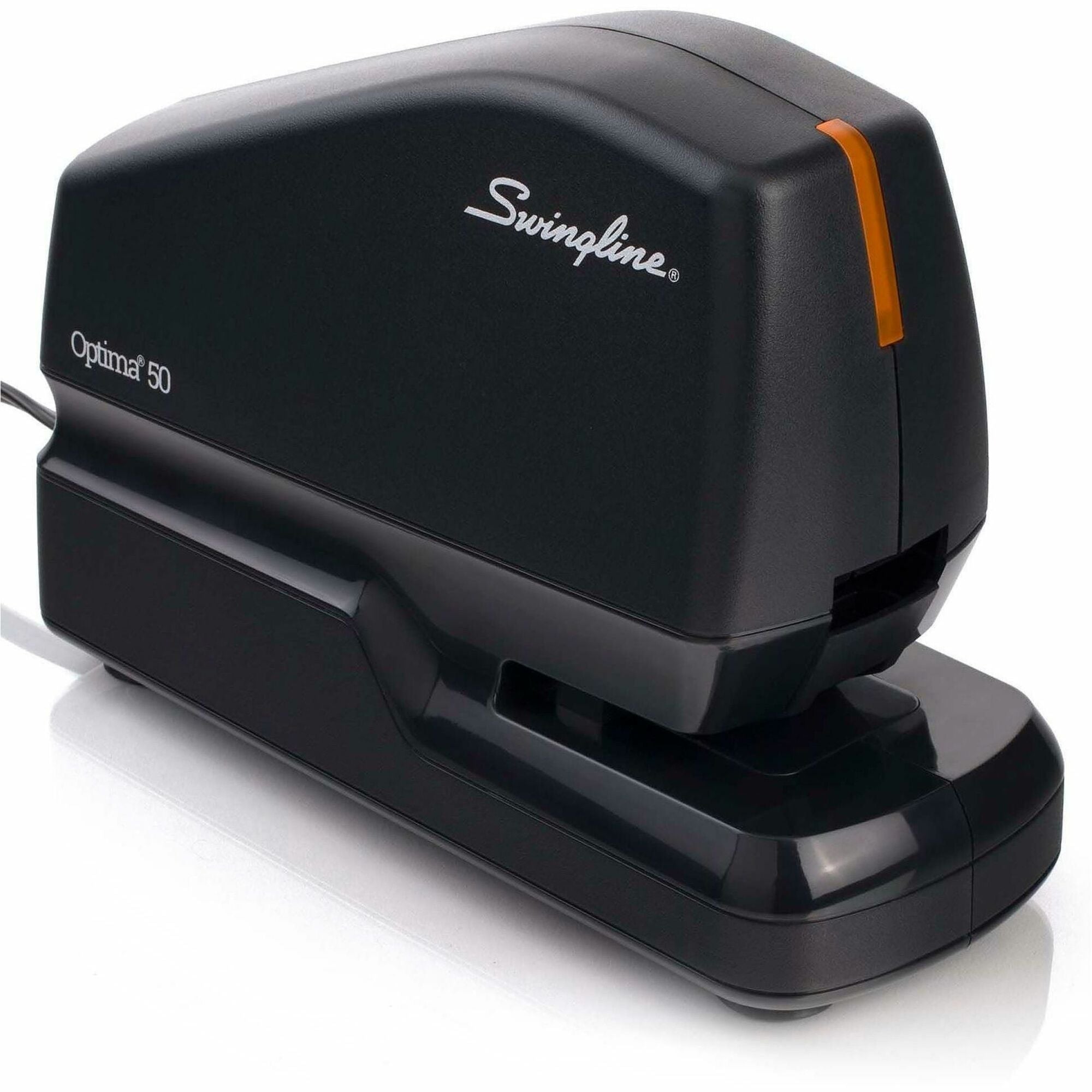 Staples Upto 50 Sheet of 20lb Paper - Holds Upto 210 Staple - Full Strip - Staple Size: 0.37" - 1.13" Throat Depth - Front Loading - Black - Plastic - 1 Each
