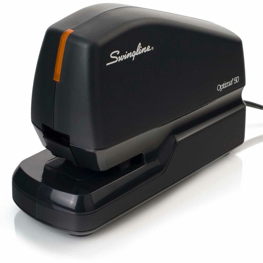 Staples Upto 50 Sheet of 20lb Paper - Holds Upto 210 Staple - Full Strip - Staple Size: 0.37" - 1.13" Throat Depth - Front Loading - Black - Plastic - 1 Each