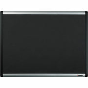 Lorell Mesh Bulletin Board - 48" Board Height x 72" Board Width - Fabric Surface - Black Anodized Aluminum Frame - 1 Each
