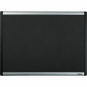 Lorell Mesh Bulletin Board - 36" Board Height x 48" Board Width - Fabric Surface - Black Anodized Aluminum Frame - 1 Each