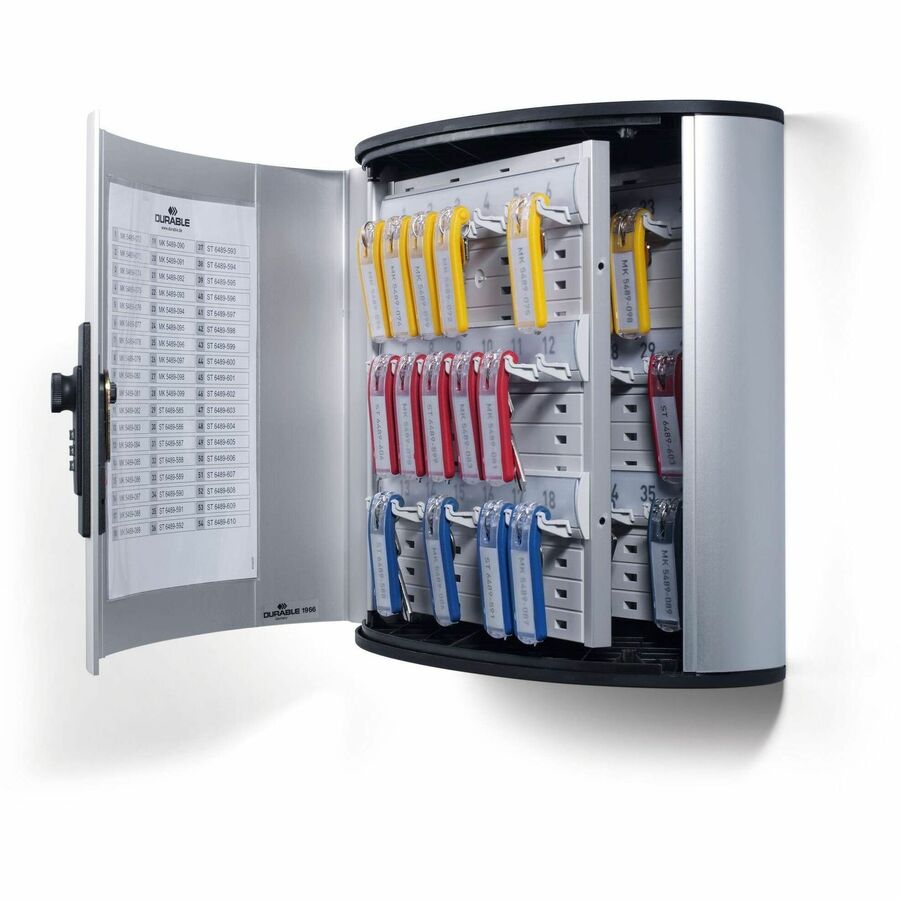 11.9" Width x 4.9" Depth x 11" Height - Security Lock - Silver - Aluminum