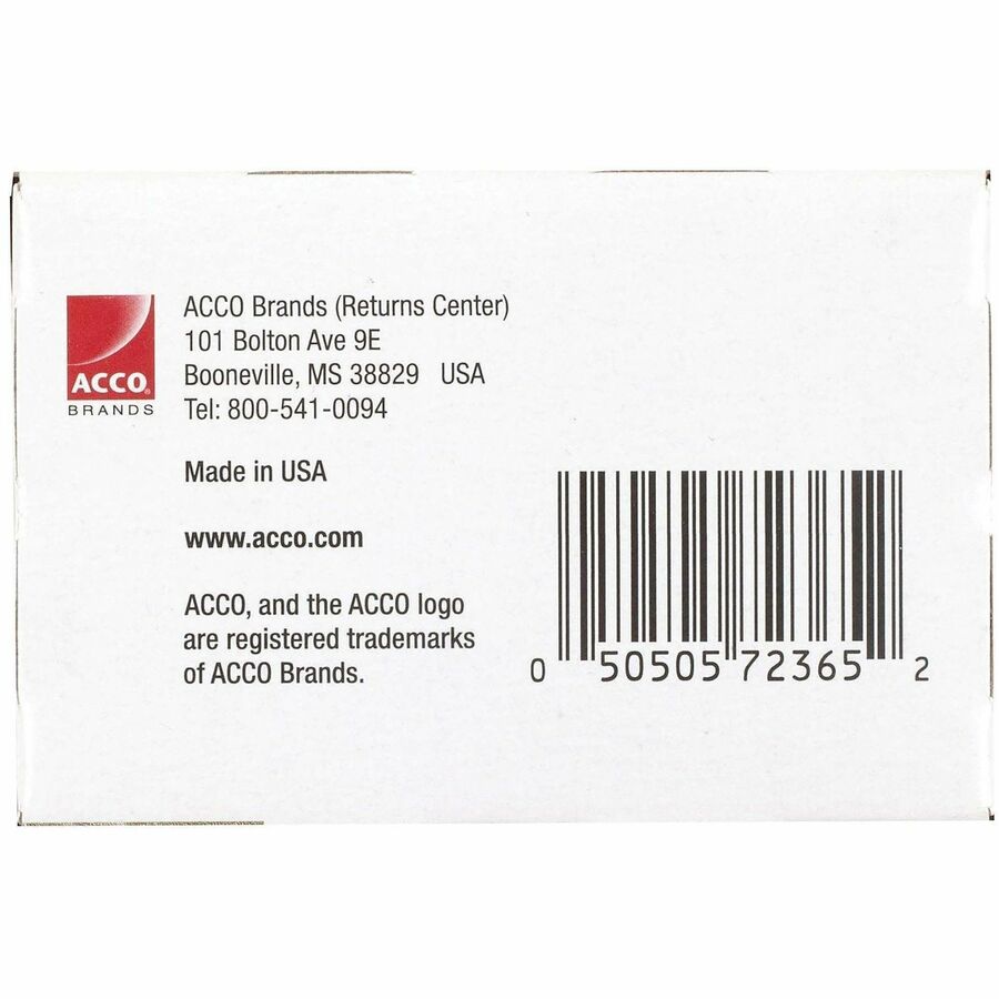 ACCO Recycled Paper Clips - No. 1 - 1.3" Length - 10 Sheet Capacity - Durable, Reusable - Silver - Metal - 100 / Box